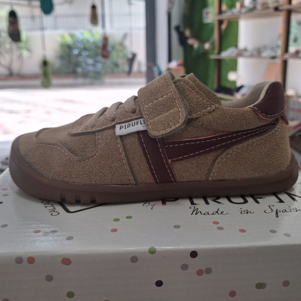Piruflex Cow Suede Congo zapatilla deportiva para niños