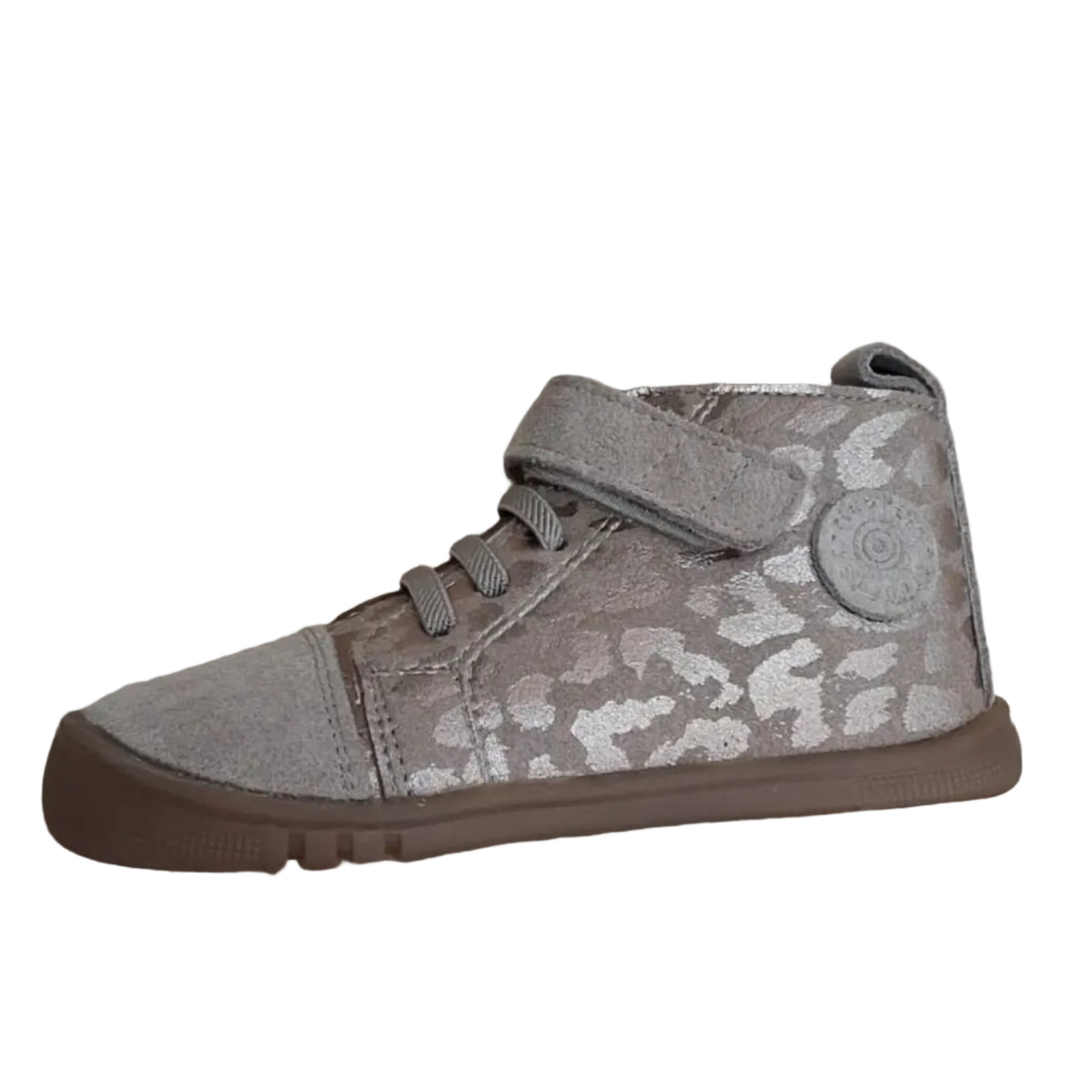 Piruflex Leopardo Gliter Niquel botín para niños