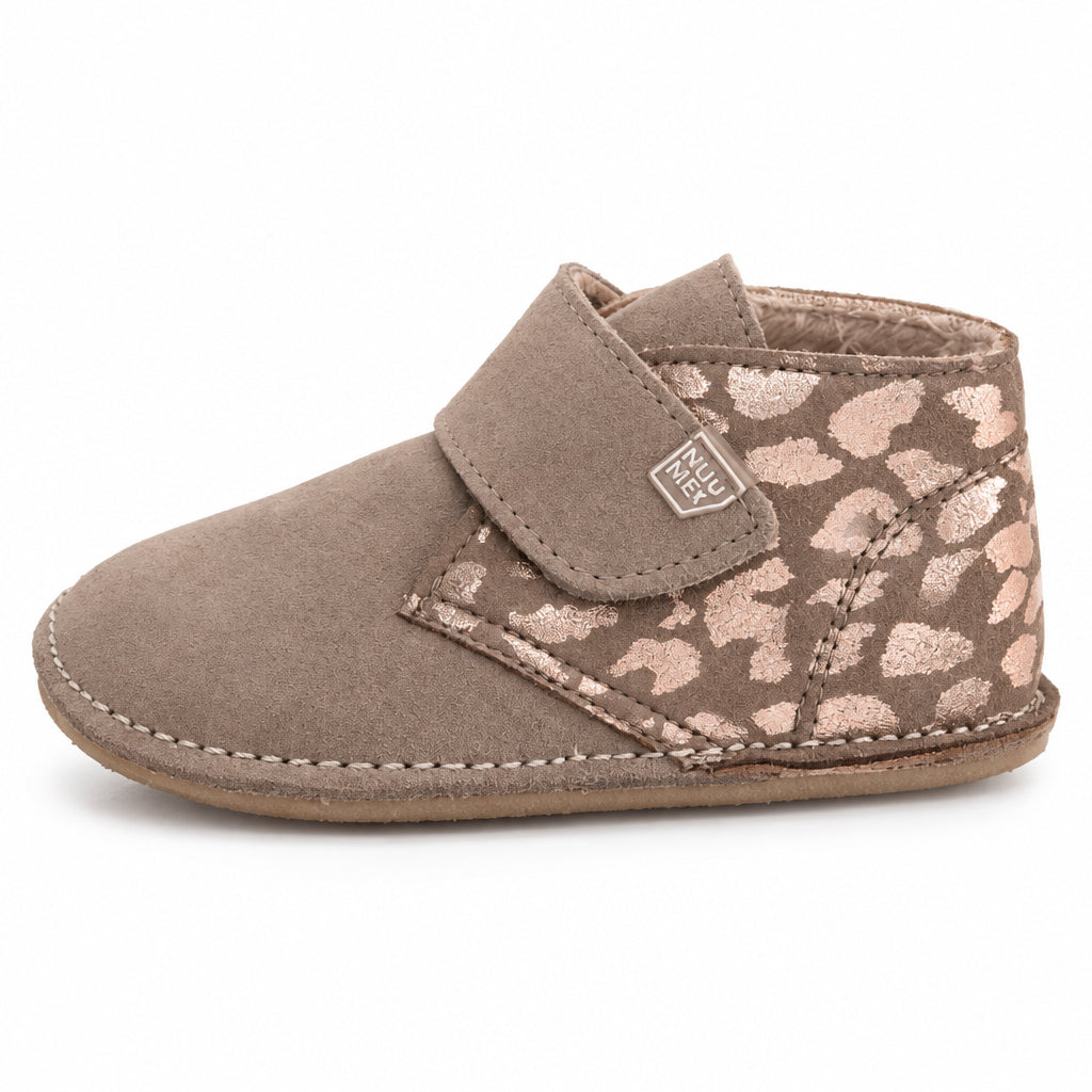 Piruflex Leopardo Gliter Serraje botín para niños