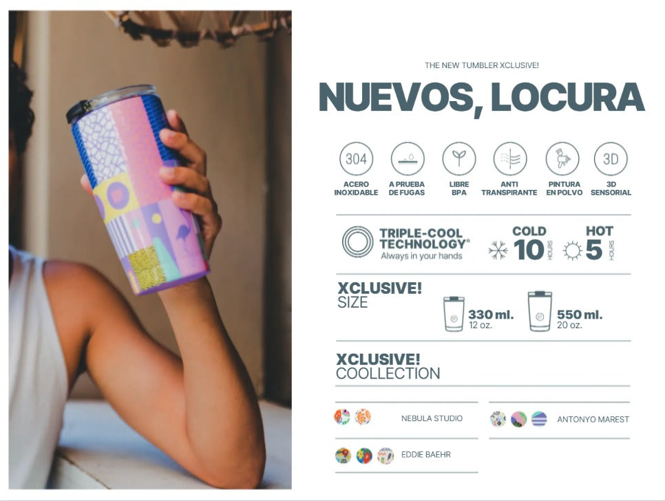 Cool Bottles Tumblers Xclusive vaso térmico - 550 ml
